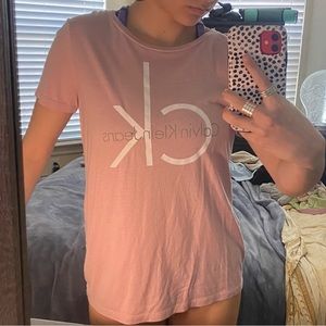 calvin klein pink shirt